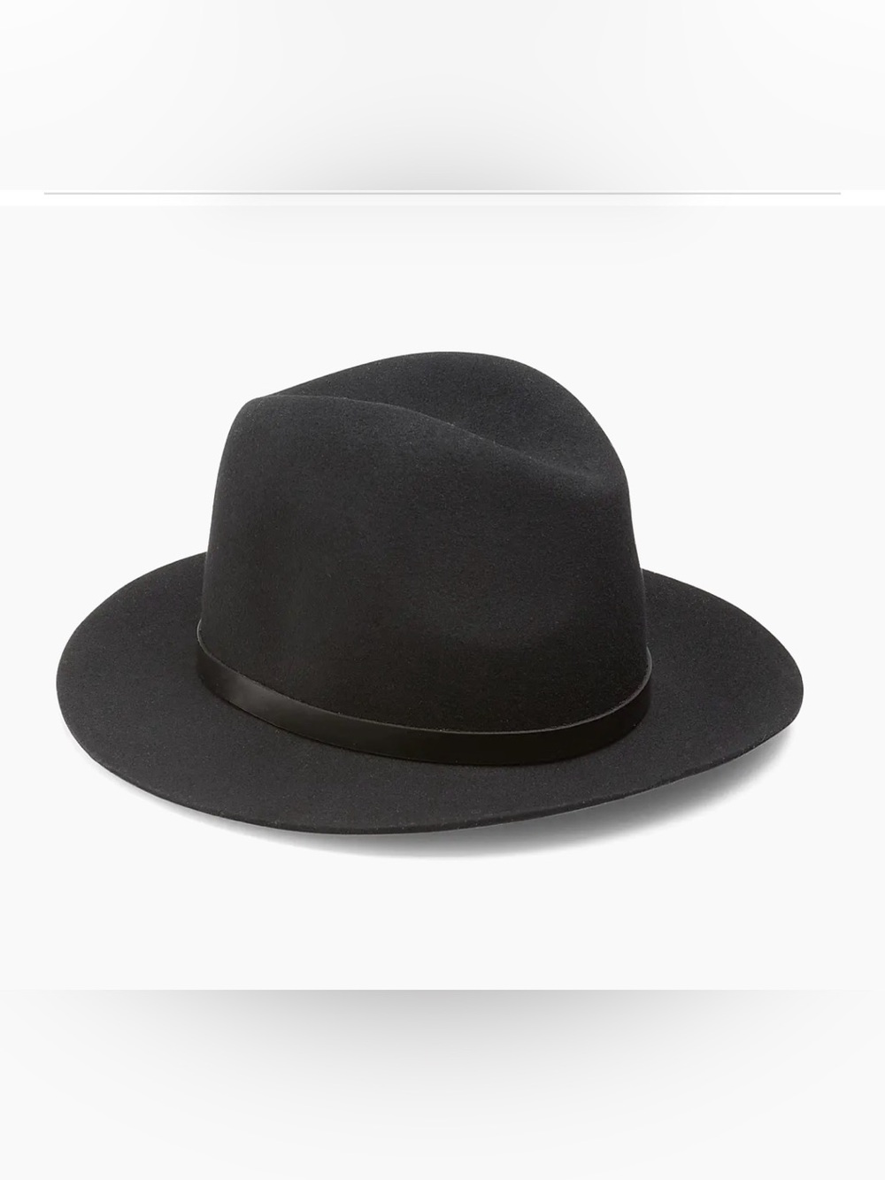 rag & bone Women’s Black Wool Floppy Brim Fedora Size M